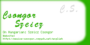 csongor szeicz business card